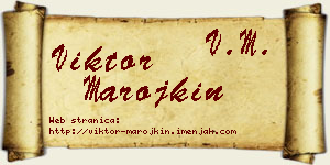 Viktor Marojkin vizit kartica